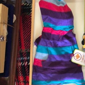 Dog🐾🐶sweater hoodie purple teal hot pink longer